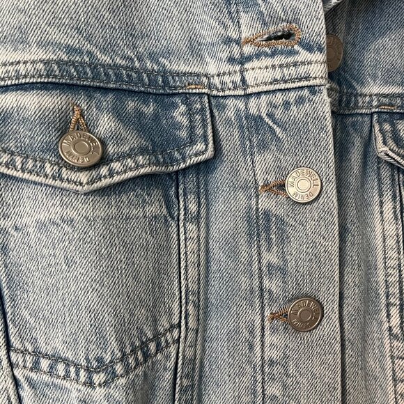 Madewell Denim Cap-Sleeve Shirtdress in Aquino Wash Size 00 - Picture 4 of 12